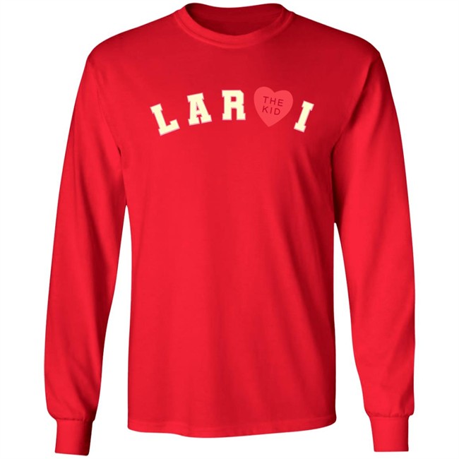 The Kid Laroi Merch Laroi Heart Hoodie Red The Kid Laroi Merch Laroi Heart Hoodie Red