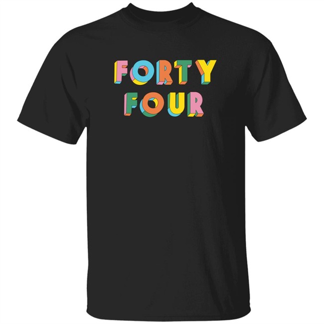 How Ridiculous Merch 44 Block Colour Black Tee Shirt