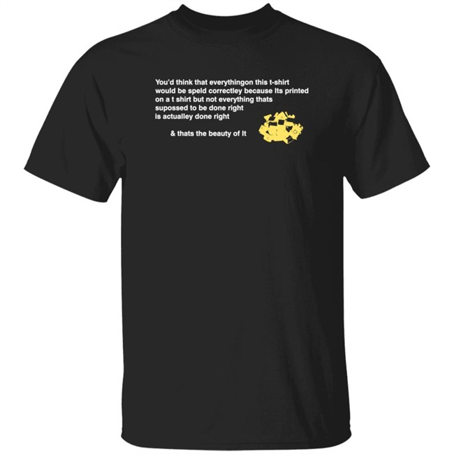 Lyrical Lemonade Merch Misspelled T Shirt Black