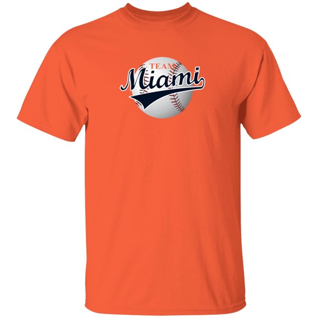 Nick Castellanos Shirts Team Miami Shirt Orange