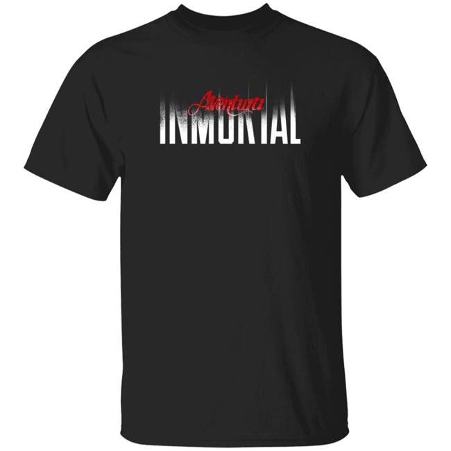 Aventura Merch Inmortal Tour Black T Shirt