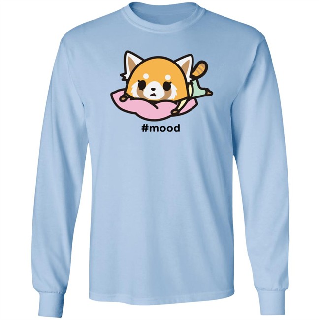 Aggretsuko Mood Stressed Out Camiseta Shirt Sanrio Nhung - Aggretsuko Mood Stressed Out Camiseta Shirt Sanrio