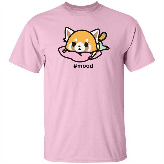 Aggretsuko Mood Stressed Out Camiseta Shirt Sanrio Nhung - Aggretsuko Mood Stressed Out Camiseta Shirt Sanrio