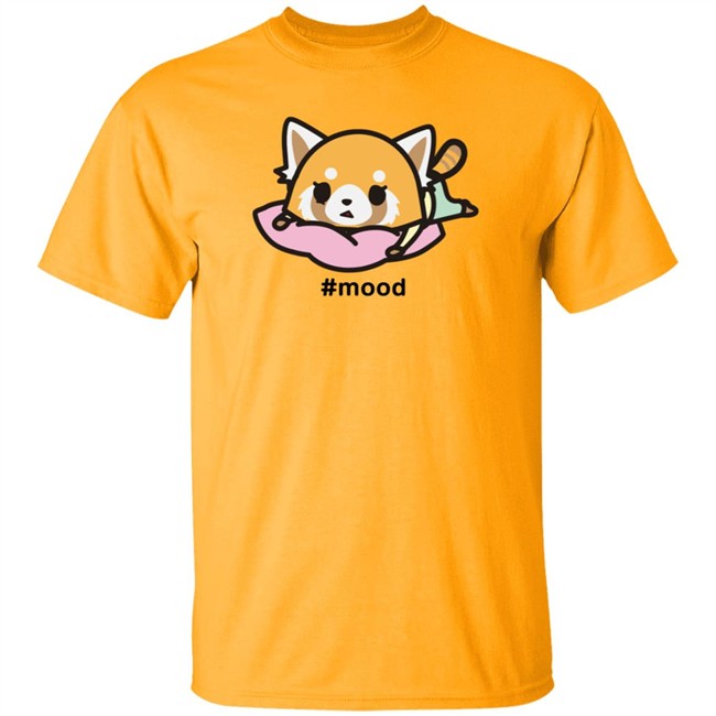 Aggretsuko Mood Stressed Out Camiseta Shirt Sanrio Nhung - Aggretsuko Mood Stressed Out Camiseta Shirt Sanrio
