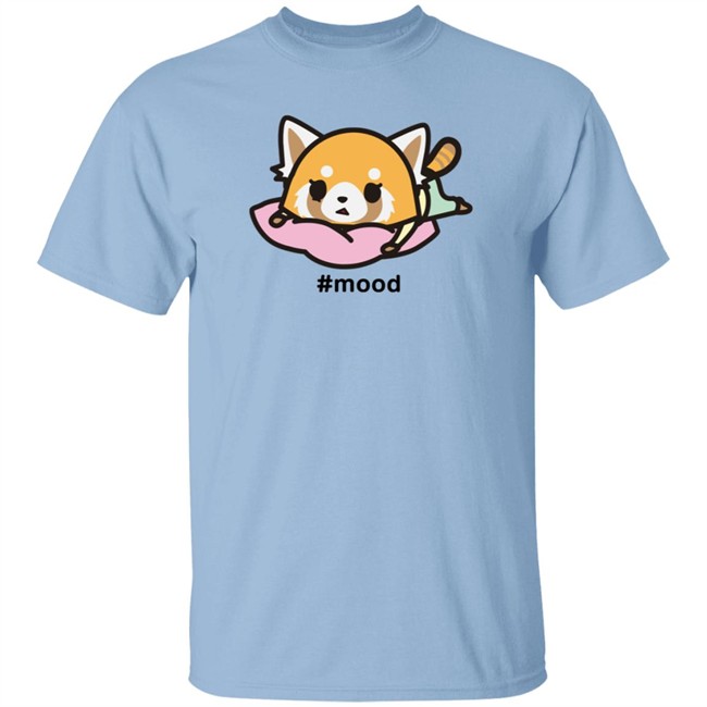 Aggretsuko Mood Stressed Out Camiseta Shirt Sanrio Nhung - Aggretsuko Mood Stressed Out Camiseta Shirt Sanrio