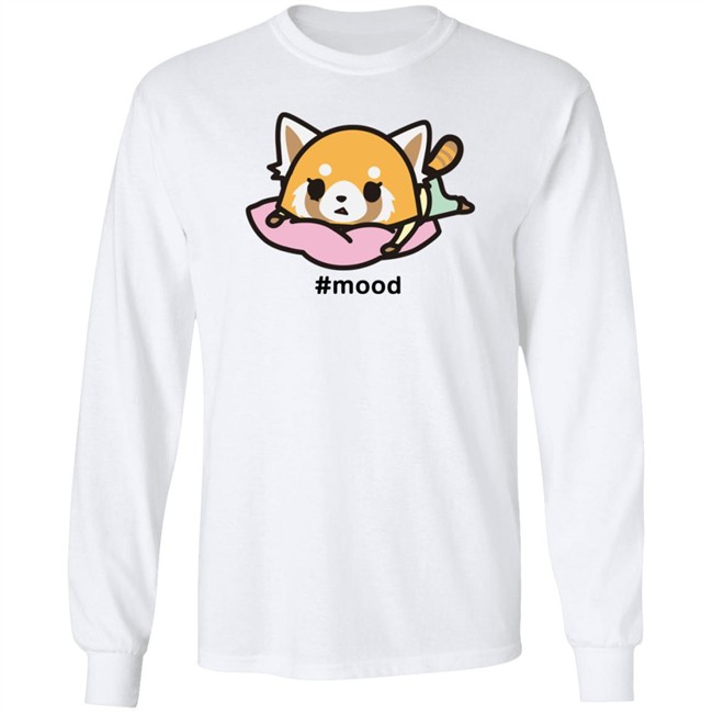 Aggretsuko Mood Stressed Out Camiseta Shirt Sanrio Nhung - Aggretsuko Mood Stressed Out Camiseta Shirt Sanrio