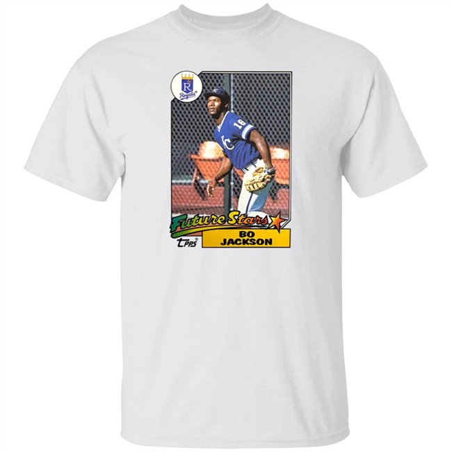 Nhung - Homage Store 1987 Topps Future Stars Bo Jackson Royals Shirt
