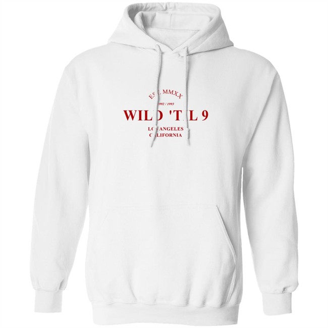 Wild Til 9 Merch Los Angeles California Hooded Sweatshirt Wild Til 9 Bone Hoodie