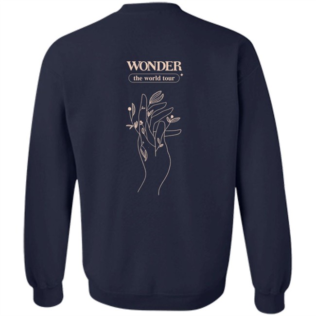 Shawn Mendes Store Merch Wonder The World Tour Crewneck Sweatshirt Shawn Mendes Store Merch Wonder The World Tour Crewneck Sweatshirt