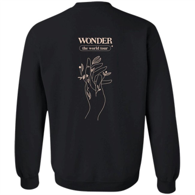 Shawn Mendes Store Merch Wonder The World Tour Crewneck Sweatshirt Shawn Mendes Store Merch Wonder The World Tour Crewneck Sweatshirt