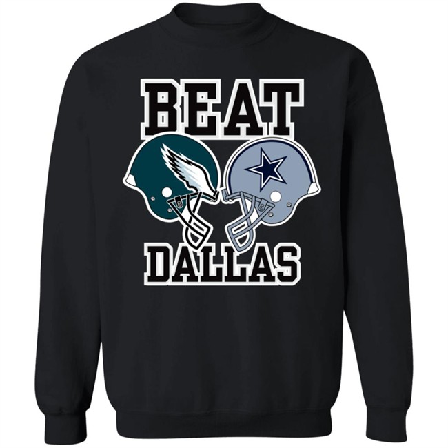 Nick Sirianni Beat Dallas Helmet Logo Sweatshirt John Clark Nick Sirianni Beat Dallas Helmet Logo Sweatshirt John Clark