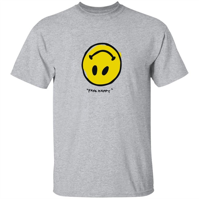 Paramore Merch Paramore Fake Happy Shirt Paramore Merch Paramore Fake Happy Shirt