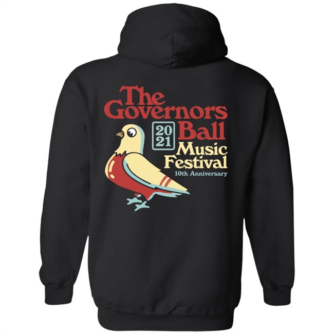 Gov Ball Merch Gb21 Bird Logo Pullover Hoodie
