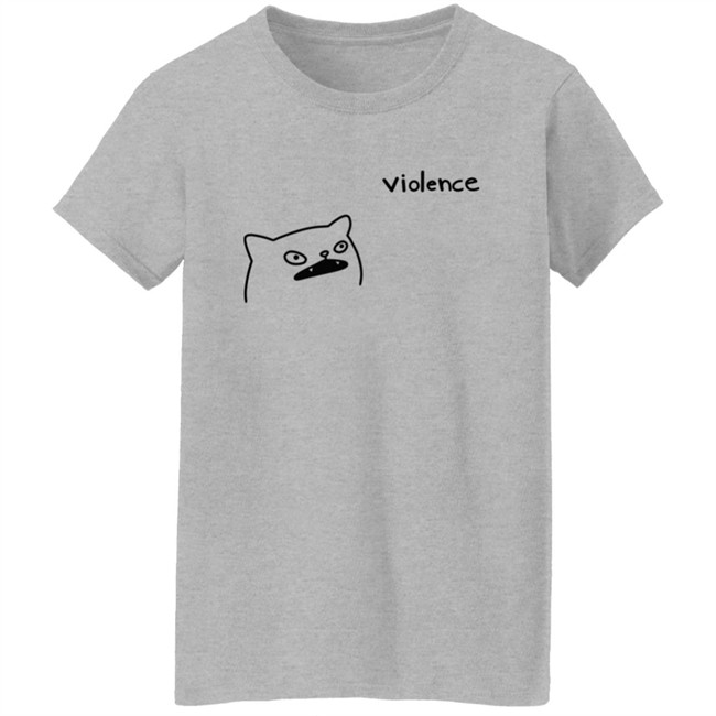 Poorly Cat Draw Violence Shirt Poorly Cat Draw Violence Shirt