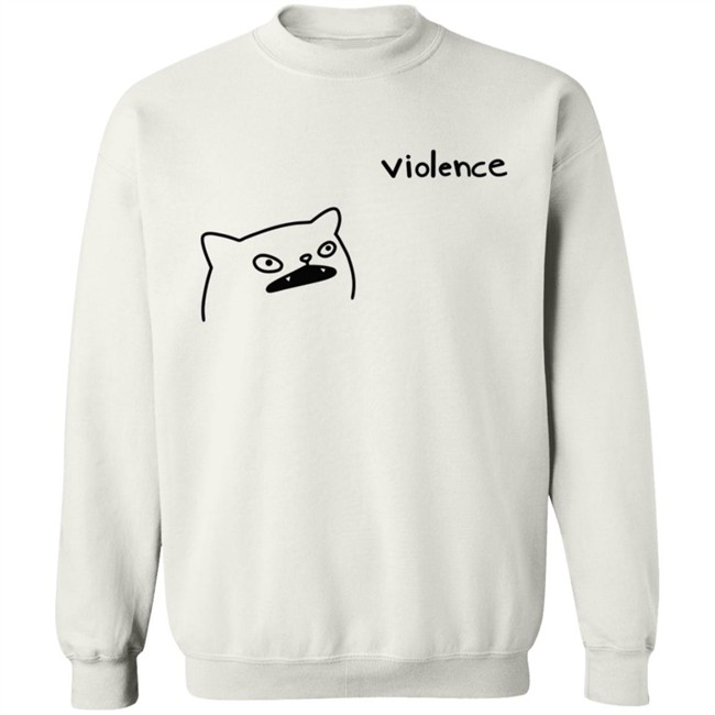 Poorly Cat Draw Violence Shirt Poorly Cat Draw Violence Shirt