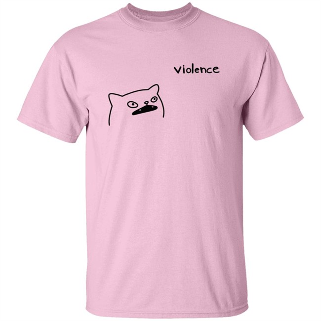 Poorly Cat Draw Violence Shirt Poorly Cat Draw Violence Shirt