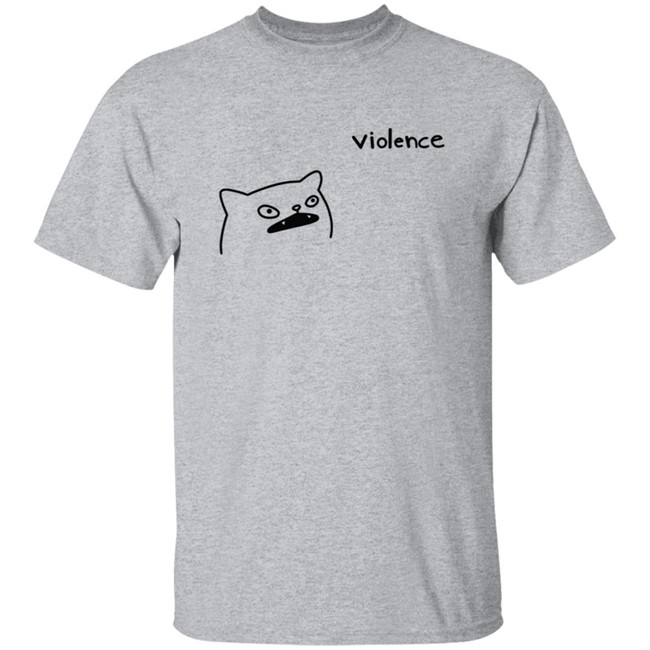 Poorly Cat Draw Violence Shirt Poorly Cat Draw Violence Shirt