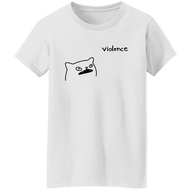 Poorly Cat Draw Violence Shirt Poorly Cat Draw Violence Shirt