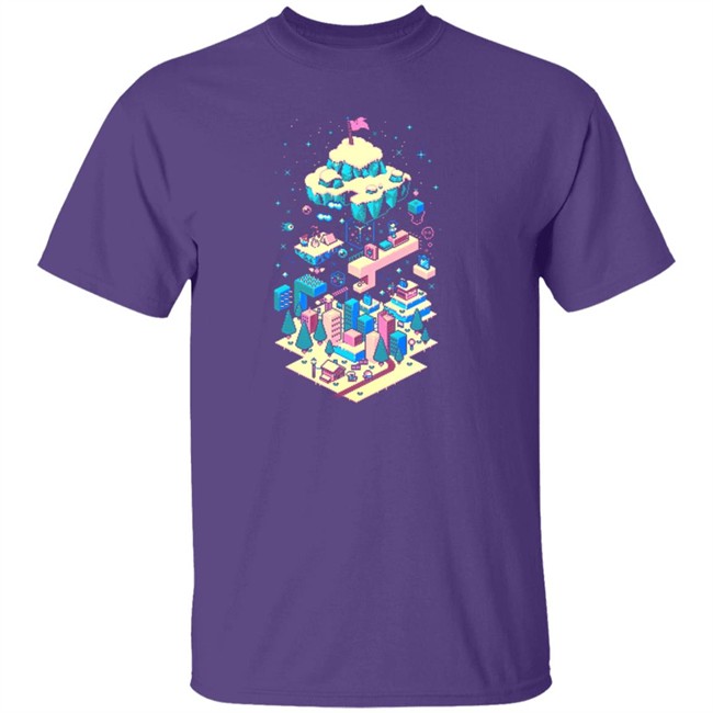 The Yetee Merch Celeste Long Climb Ahead Pixel Shirt The Yetee Merch Celeste Long Climb Ahead Pixel Shirt