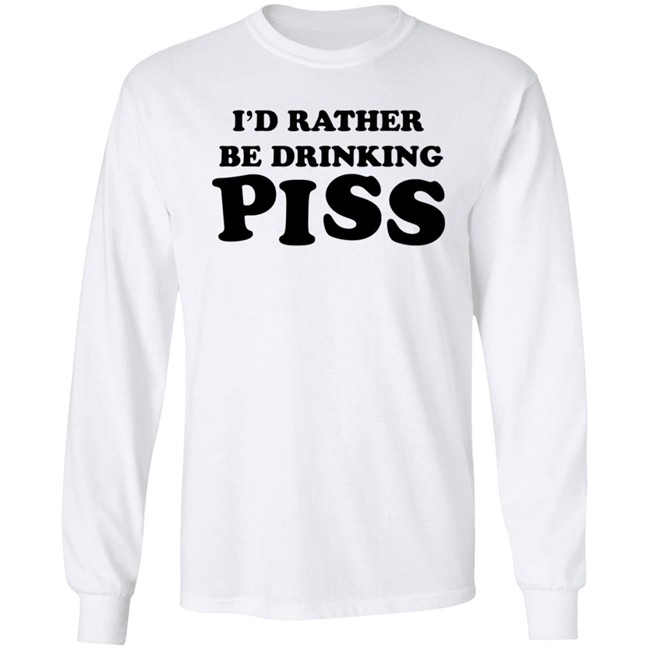 I'd Rather Be Drinking Piss Shirts - Piss Drinker T Shirt (Golden Shower Yellow) I'd Rather Be Drinking Piss Shirts - Piss Drinker T Shirt (Golden Shower Yellow)