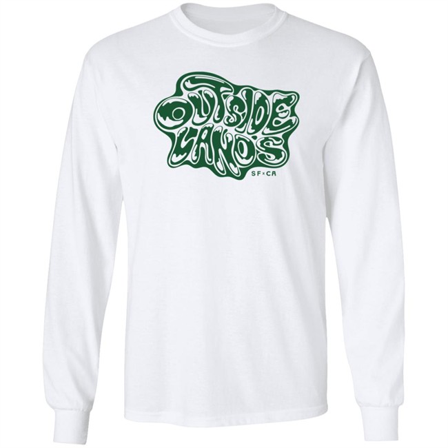 Outside Lands Merch Drippy Text Tee Shirt Outside Lands Merch Drippy Text Tee Shirt