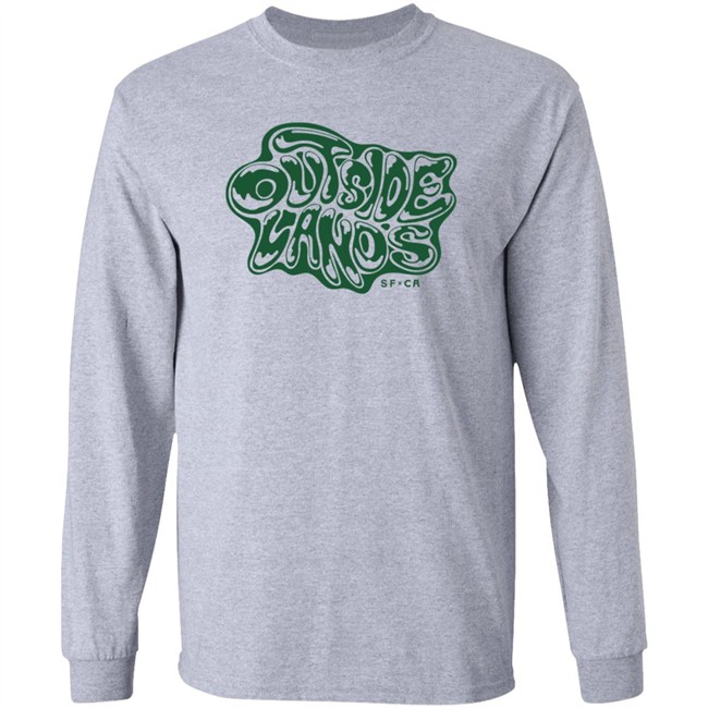 Outside Lands Merch Drippy Text Tee Shirt Outside Lands Merch Drippy Text Tee Shirt