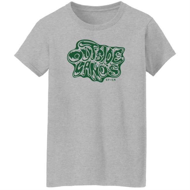 Outside Lands Merch Drippy Text Tee Shirt Outside Lands Merch Drippy Text Tee Shirt