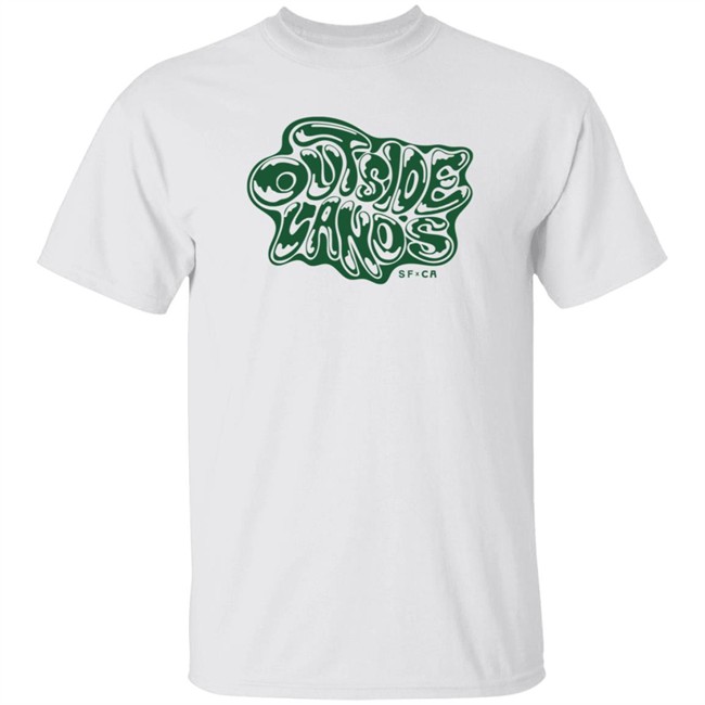 Outside Lands Merch Drippy Text Tee Shirt