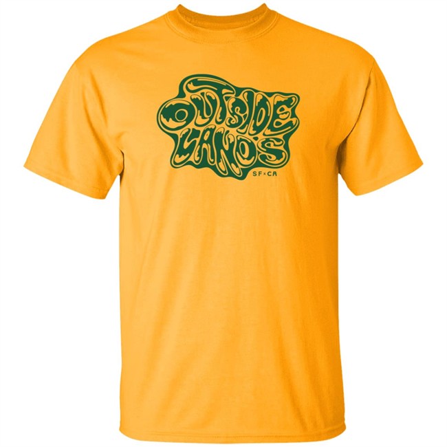 Outside Lands Merch Drippy Text Tee Shirt Outside Lands Merch Drippy Text Tee Shirt