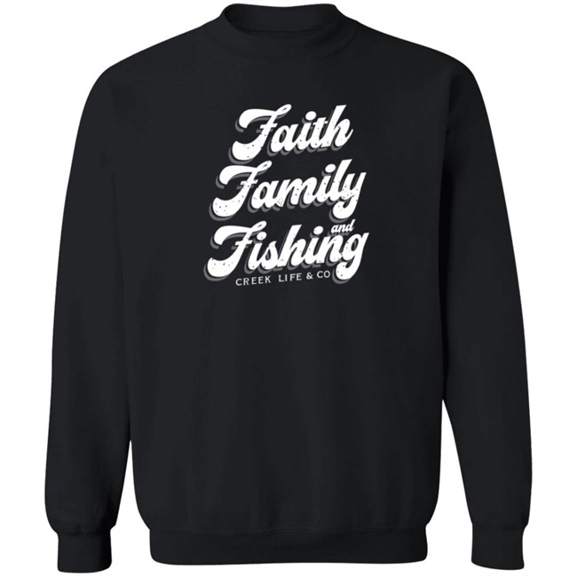 Arms Family Homestead Merch Faith, Family, & Fishing Tee Shirt Arms Family Homestead Merch Faith, Family, & Fishing Tee Shirt