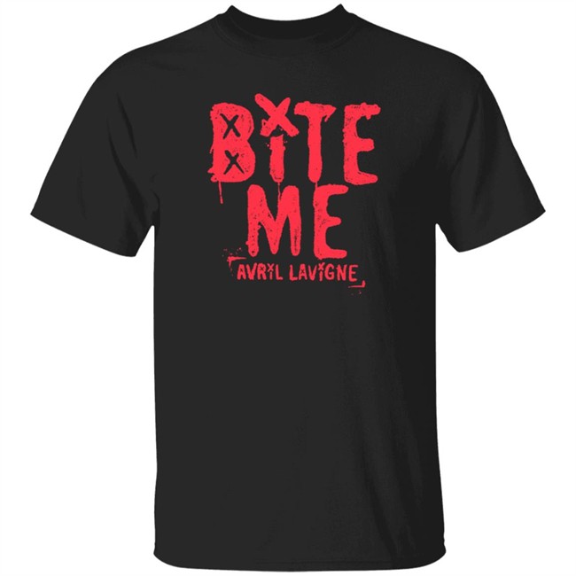 Avril Lavign Merch Bite Me T Shirt