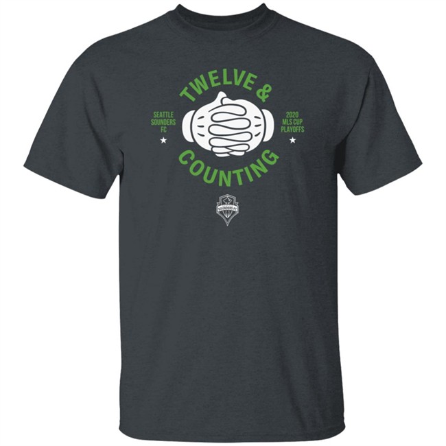Seattle Sounders FC Fanatics Branded Black 2020 MLS Cup Playoffs Bound Team Slogan T Shirt Seattle Sounders FC Fanatics Branded Black 2020 MLS Cup Playoffs Bound Team Slogan T Shirt