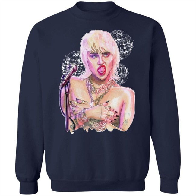 Miley Ray Cyrus Merch Midnight Sky Disco Shirt Miley Ray Cyrus Merch Midnight Sky Disco Shirt