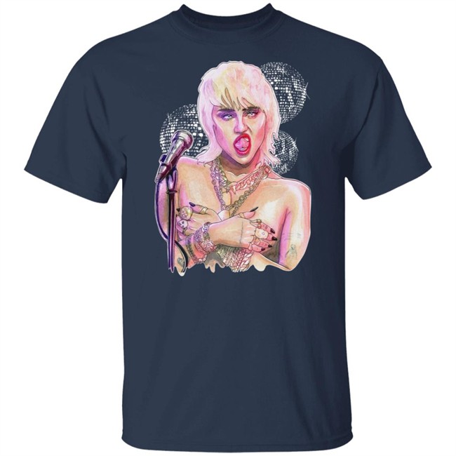 Miley Ray Cyrus Merch Midnight Sky Disco Shirt Miley Ray Cyrus Merch Midnight Sky Disco Shirt