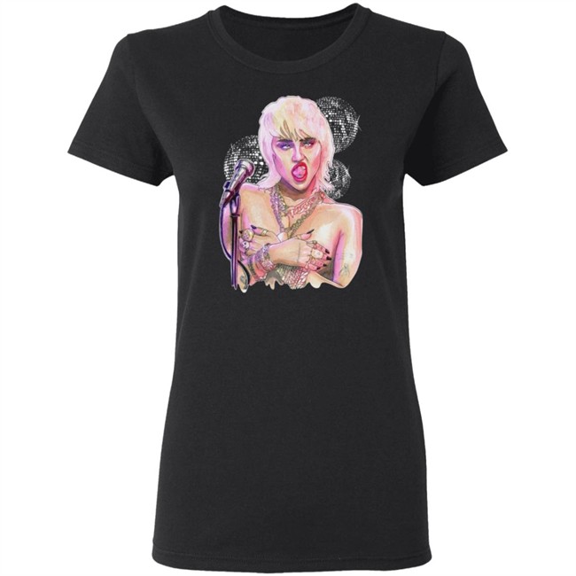 Miley Ray Cyrus Merch Midnight Sky Disco Shirt Miley Ray Cyrus Merch Midnight Sky Disco Shirt