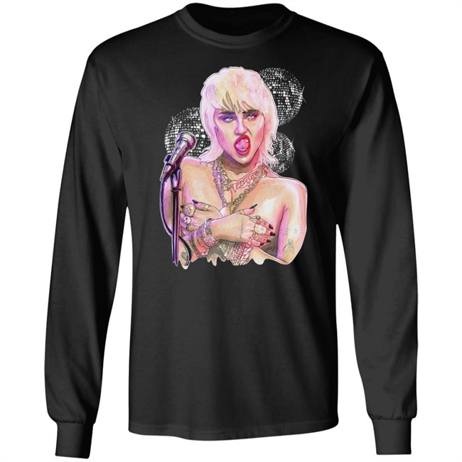 Miley Ray Cyrus Merch Midnight Sky Disco Shirt Miley Ray Cyrus Merch Midnight Sky Disco Shirt