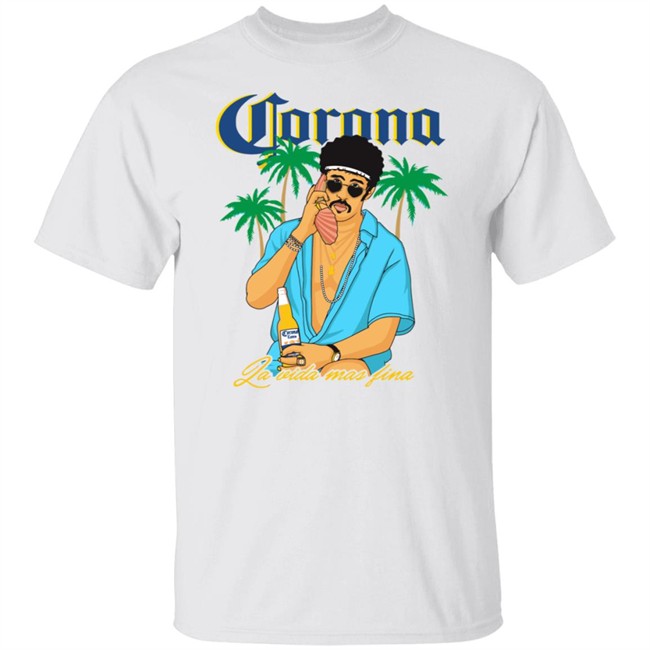 Bad bunny x Corona Beer Tee Shirt Bad bunny x Corona Beer Tee Shirt