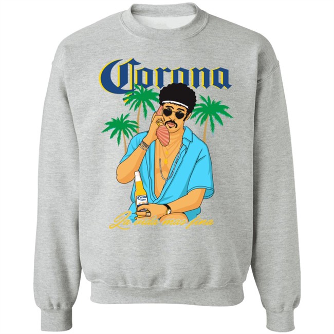 Bad bunny x Corona Beer Tee Shirt Bad bunny x Corona Beer Tee Shirt
