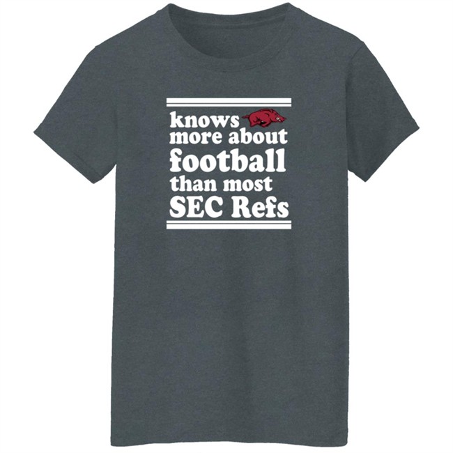 Know More About Football Than Most Sec Refs Shirt Know More About Football Than Most Sec Refs Shirt