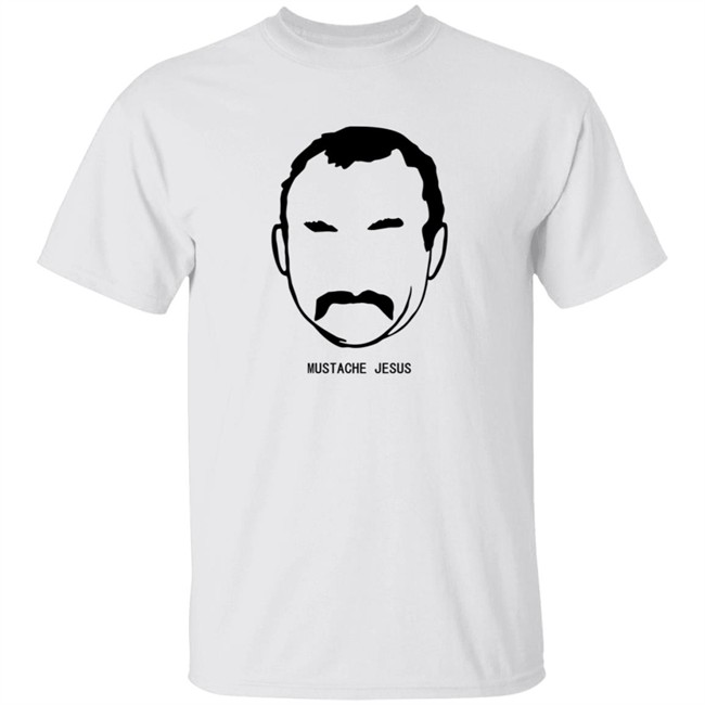 Mustache Jesus Tee Shirt