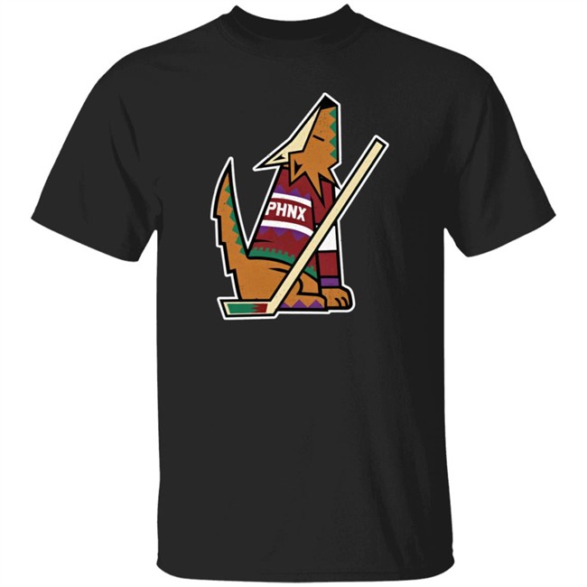 Phnx Locker Merch Howling Coyote T Shirt Phnx Coyotes