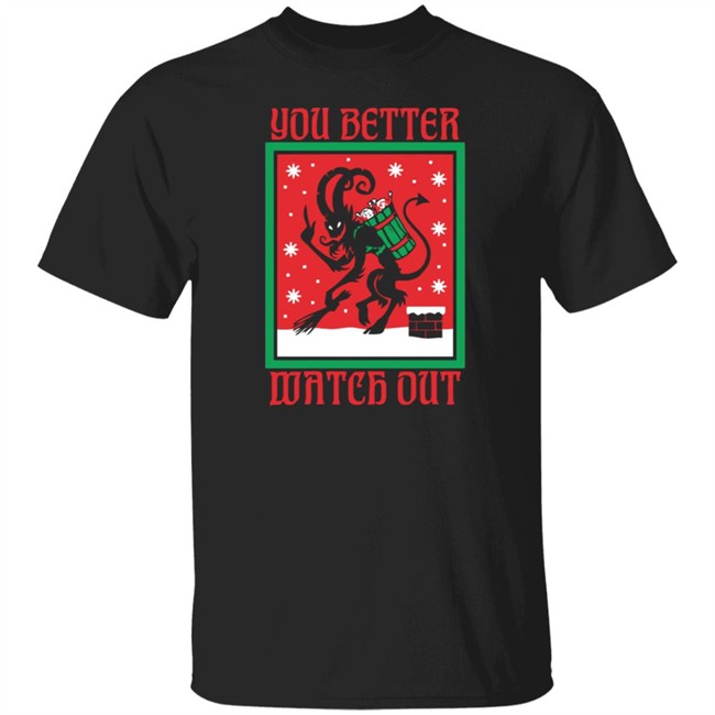 Michael Ramstead Merch You Better Watch Out Krampus Tee Shirt