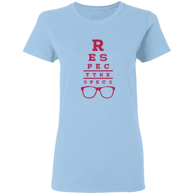 Rodrigo Blankenship Merch Respect the Specs Eye Exam Tee Shirt Rodrigo Blankenship Merch Respect the Specs Eye Exam Tee Shirt
