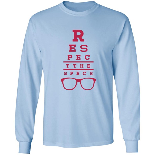 Rodrigo Blankenship Merch Respect the Specs Eye Exam Tee Shirt Rodrigo Blankenship Merch Respect the Specs Eye Exam Tee Shirt