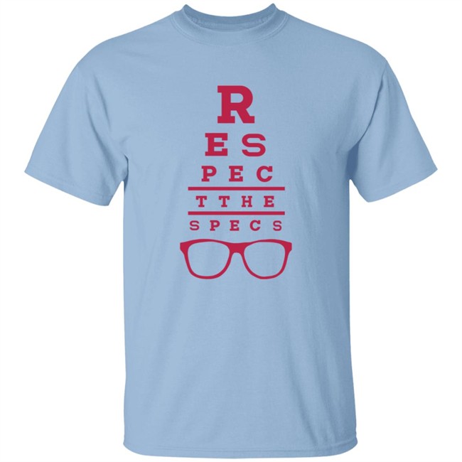 Rodrigo Blankenship Merch Respect the Specs Eye Exam Tee Shirt Rodrigo Blankenship Merch Respect the Specs Eye Exam Tee Shirt