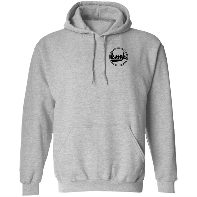 Kallmekris Merch Kmk Round Logo Hoodie White Kallmekris Merch Kmk Round Logo Hoodie White