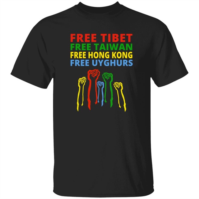 Enes Kanter Free Tibet Free Taiwan Free Hong Kong Free Uyghurs T Shirt