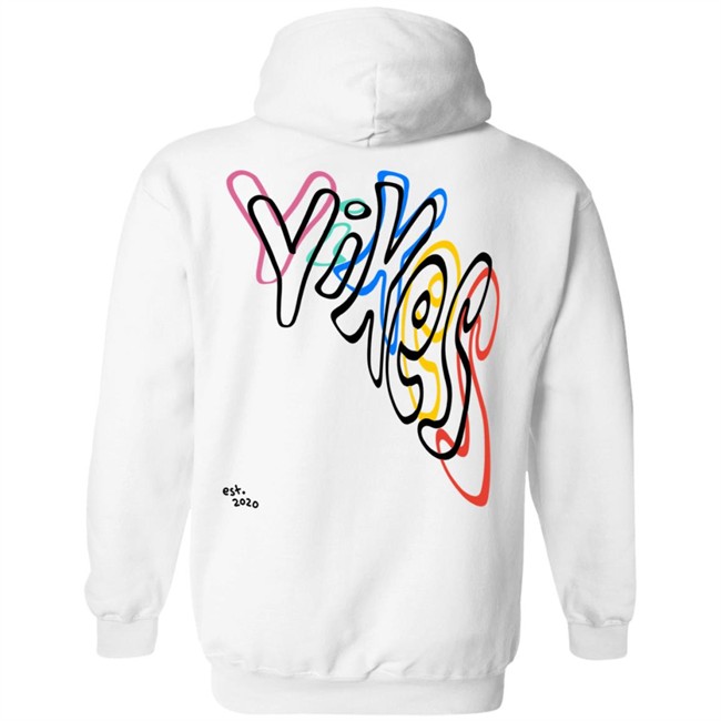 Yikes Merch Yikes Puff Ink White Hoodie