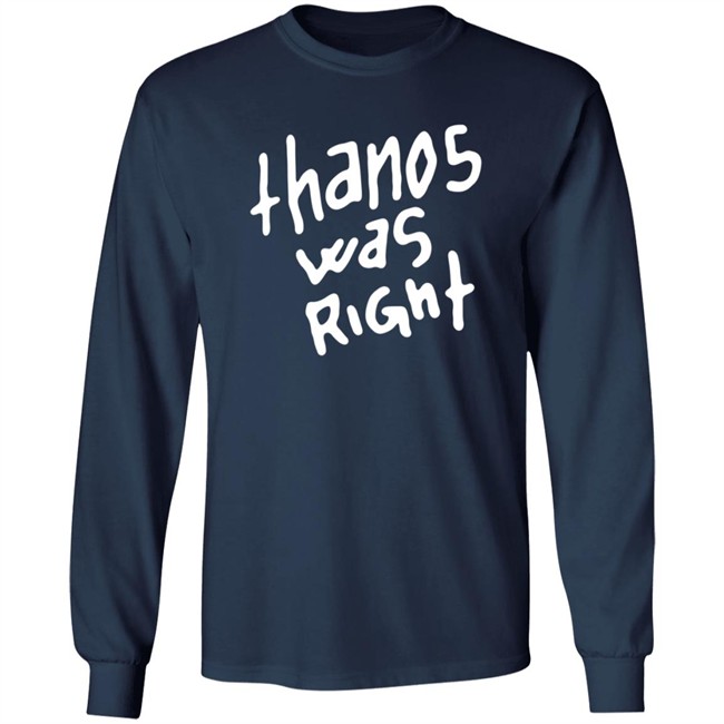 Epic Hero Shop Merch Thanos Was Right Shirt Epic Hero Shop Merch Thanos Was Right Shirt
