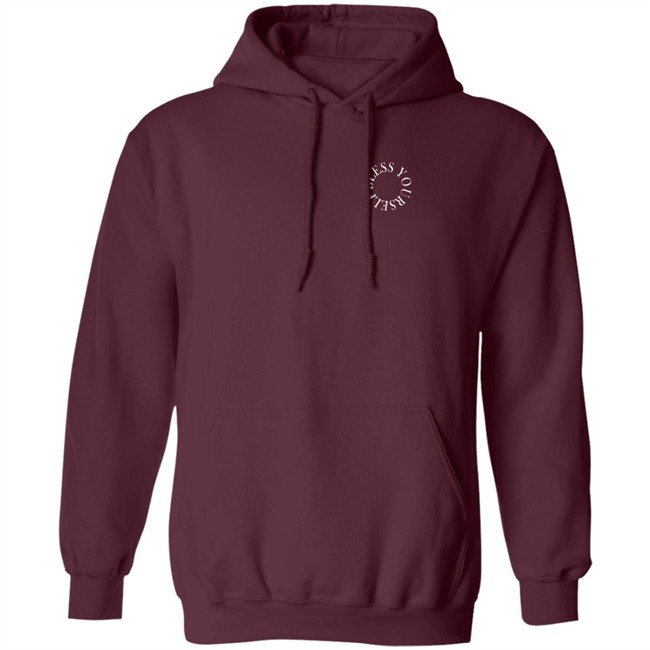 Max Holloway Merch Roots Maroon Hoodie Bless You Resset